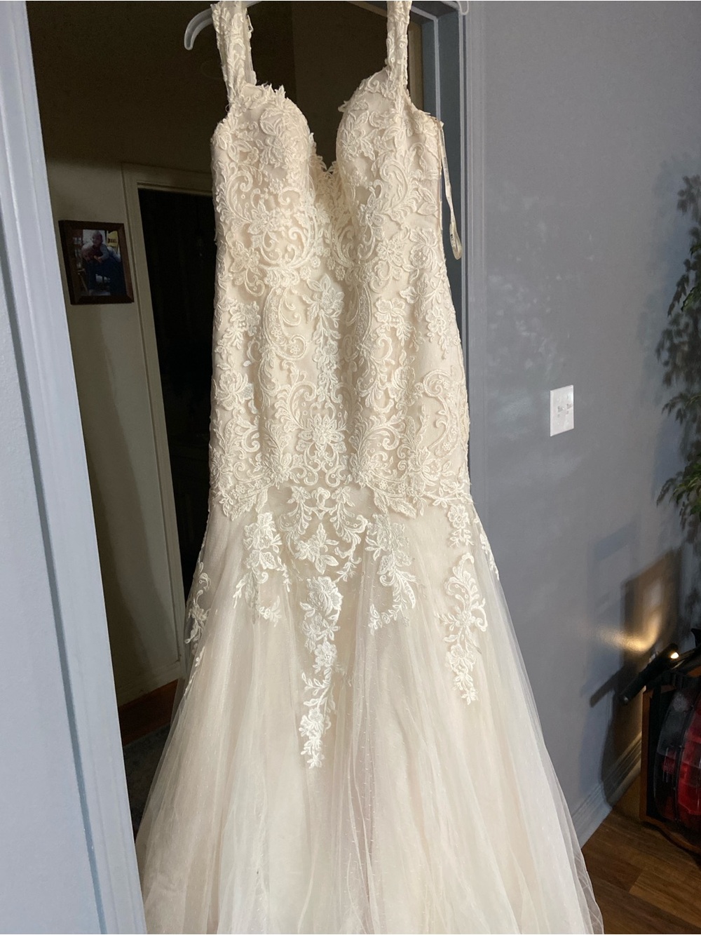 Great find!! Ivory Lace Mermaid Wedding Dress